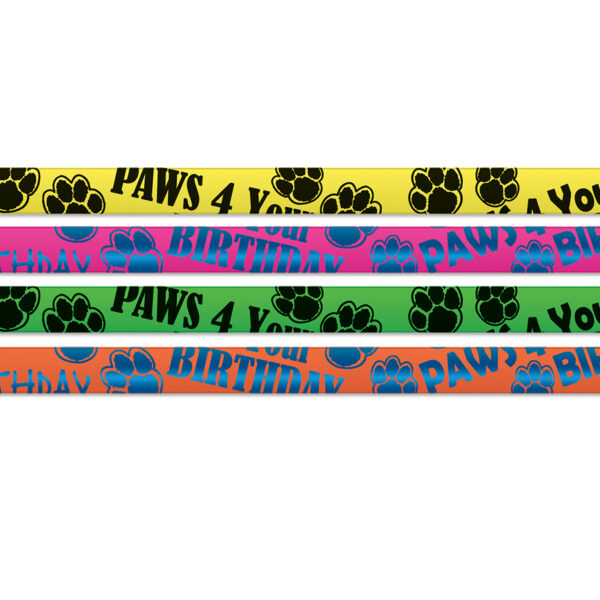 Paws 4 Your Birthday Pencils, 12 Per Pack, 12 Packs