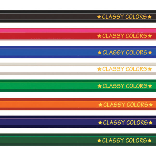 No. 2 Wood Case Hex Pencil, Assorted Colors, 12 Per Pack, 12 Packs