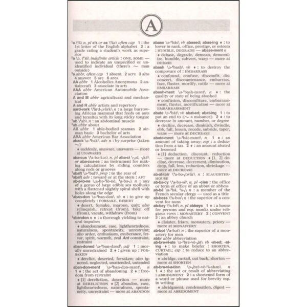 Merriam-Webster's Dictionary and Thesaurus, Mass-Market Paperback, 2020 Copyright, Pack of 3