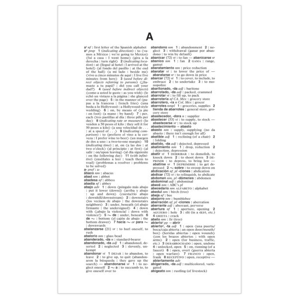 Merriam-Webster's Spanish-English Dictionary, Hardcover