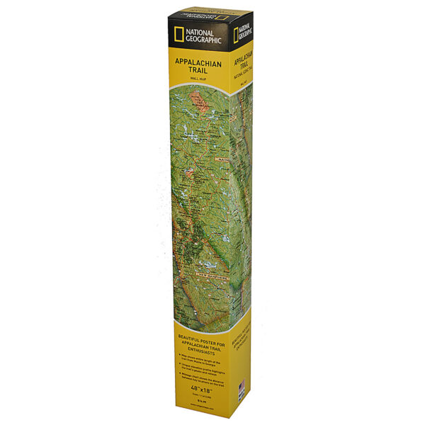 ERSNGMRE01020716X_2.jpg Appalachian Trail Map, In Gift Box, 18" x 48"