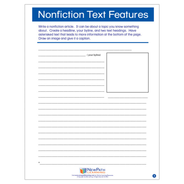 Nonfiction Text Features Learning Center, Grades 3-5