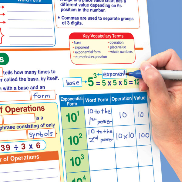 Math Skills Curriculum Mastery Flip Chart, Grade 6