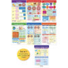 Math Bulletin Board Chart Set, Fractions, Set of 7