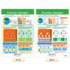 Math Bulletin Board Chart Set, Fractions, Set of 7