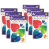 Watercolor Hearts Accents, 48 Per Pack, 6 Packs