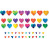 Watercolor Hearts Accents, 48 Per Pack, 6 Packs