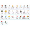 ERSNST9010-2_1.jpg Photo & Modern Manuscript Alphabet Lines Bulletin Board Set, 2 Sets