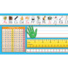 Primary Modern Manuscript Counting 1-120 Desk Plate, 36 Per Pack, 3 Packs