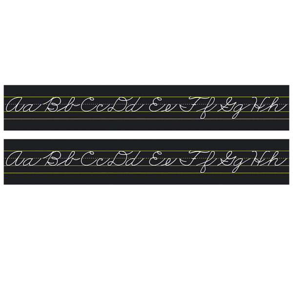 ERSNST9034-2.jpg Alphabet Lines Black Traditional Cursive, Pack of 2