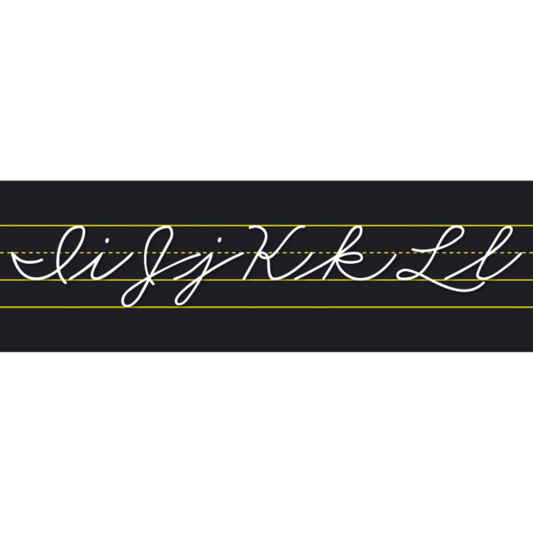 ERSNST9034-2_4.jpg Alphabet Lines Black Traditional Cursive, Pack of 2