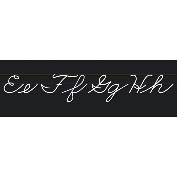 ERSNST9034-2_5.jpg Alphabet Lines Black Traditional Cursive, Pack of 2