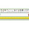 Adhesive Primary Modern Manuscript Desk Plates, 17.5 x 4", Pack of 36