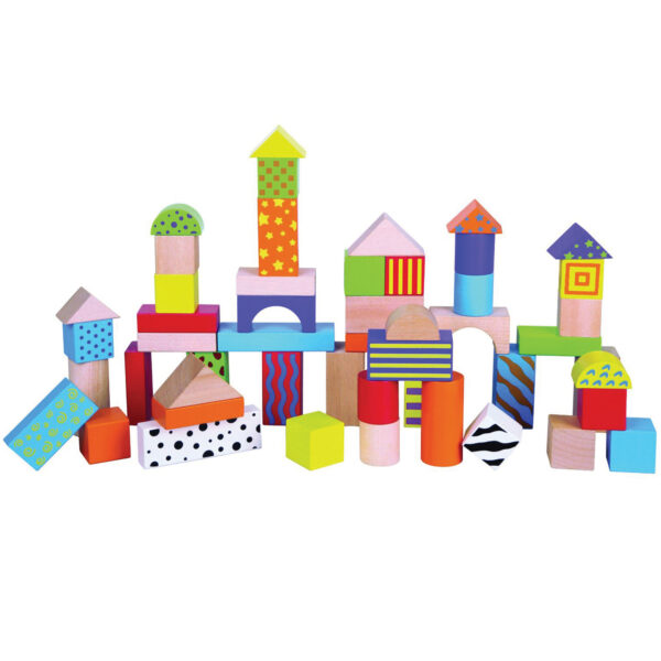 ERSOTC59695.jpg Wooden Blocks Building Set, 50 Pieces