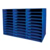 Mailbox, 30-Slot, Blue, 21"H x 31-5-8"W x 12-3-4"D