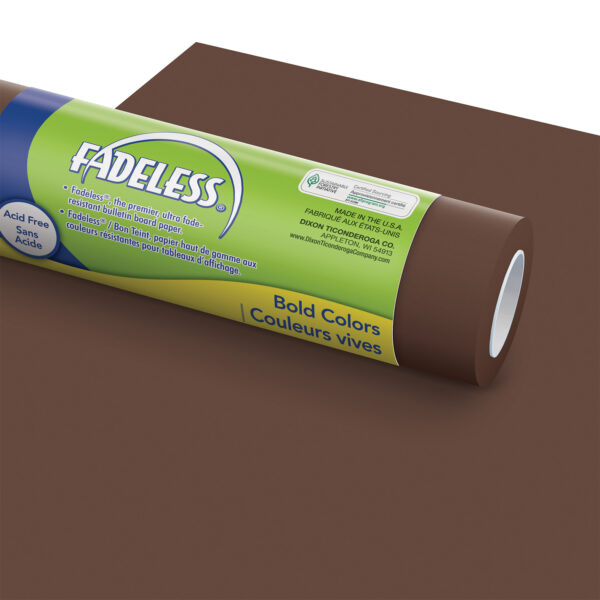 Bulletin Board Art Paper, Brown, 24" x 60', 1 Roll