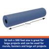 Art Paper Roll, Blue, 36" x 500', 1 Roll