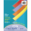 Vibrant Card Stock, 5 Assorted Colors, 8-1-2" x 11", 100 Sheets Per Pack, 2 Packs