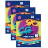 Construction Paper, Heavyweight, Vibrant Assortment, 10 Vibrant Colors, 12" x 18", 50 Sheets Per Pack, 3 Packs