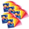 Construction Paper, Heavyweight, Warm Assorted, 9" x 12", 50 Sheets Per Pack, 5 Packs