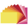 Construction Paper, Heavyweight, Warm Assorted, 12" x 18", 50 Sheets Per Pack, 3 Packs