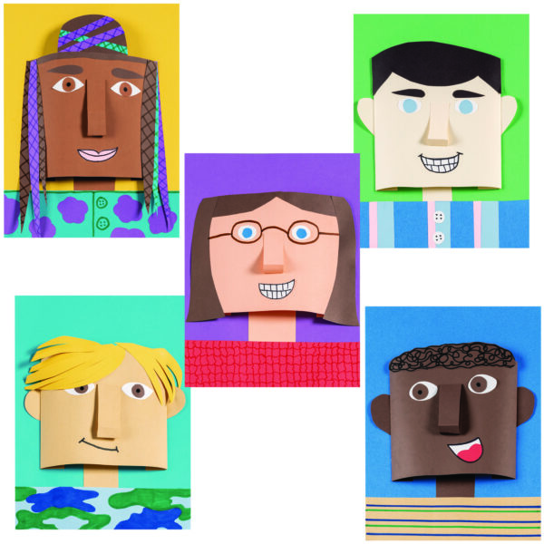 Shades of Me Construction Paper, Heavyweight, 5 Assorted Skin Tone Colors, 12" x 18", 50 Sheets Per Pack, 2 Packs