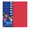 Construction Paper, Heavyweight, Holiday Red, 12" x 18", 50 Sheets Per Pack, 5 Packs