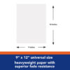 Construction Paper, Heavyweight, White, 9" x 12", 50 Sheets Per Pack, 10 Packs