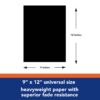 Construction Paper, Heavyweight, Black, 9" x 12", 50 Sheets Per Pack, 5 Packs