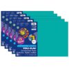 Construction Paper, Heavyweight, Turquoise, 12" x 18", 50 Sheets Per Pack, 5 Packs