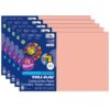 Construction Paper, Heavyweight, Salmon, 12" x 18", 50 Sheets Per Pack, 5 Packs