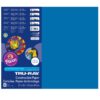 Construction Paper, Heavyweight, Blue, 12" x 18", 50 Sheets Per Pack, 5 Packs