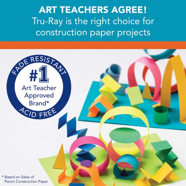 Construction Paper, Heavyweight, White, 12" x 18", 50 Sheets Per Pack, 5 Packs