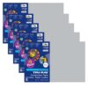 Construction Paper, Heavyweight, Gray, 12" x 18", 50 Sheets Per Pack, 5 Packs