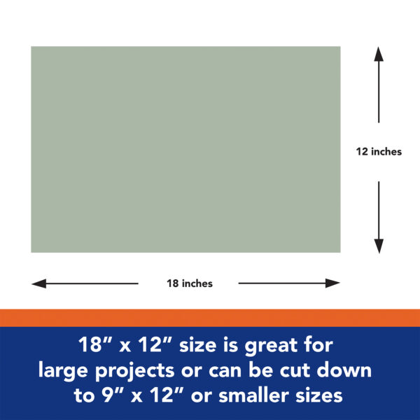 Construction Paper, Heavyweight, Gray, 12" x 18", 50 Sheets Per Pack, 5 Packs