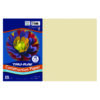 Construction Paper, Heavyweight, Ivory, 12" x 18", 50 Sheets Per Pack, 5 Packs