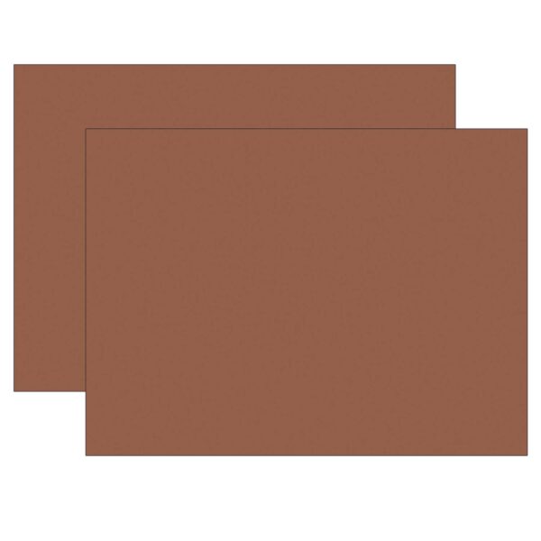Construction Paper, Heavyweight, Warm Brown, 18" x 24", 50 Sheets Per Pack, 2 Packs