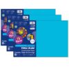 Construction Paper, Heavyweight, Atomic Blue, 12" x 18", 50 Sheets Per Pack, 3 Packs