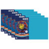 Construction Paper, Heavyweight, Atomic Blue, 12" x 18", 50 Sheets Per Pack, 5 Packs