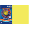 Construction Paper, Heavyweight, Lively Lemon, 12" x 18", 50 Sheets Per Pack, 5 Packs