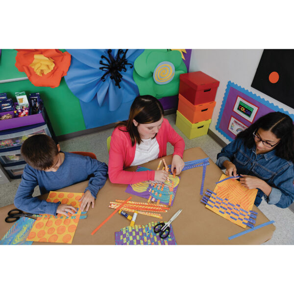 Construction Paper, Heavyweight, Electric Orange, 12" x 18", 50 Sheets Per Pack, 5 Packs