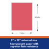 Construction Paper, Heavyweight, Red, 9" x 12", 50 Sheets Per Pack, 5 Packs