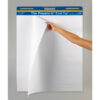 Easel Pad, Self-Adhesive, White, Unruled 25" x 30", 25 Sheets, Pack of 2