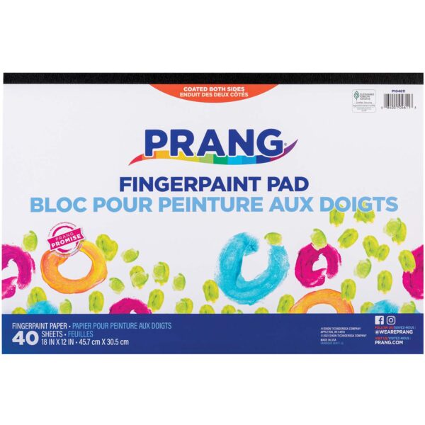 Painting Paper Pad, White, 18" x 12", 40 Sheets, Pack of 3