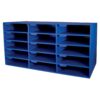 Mailbox, 15-Slot, Blue, 16-3-8"H x 31-1-2"W x 12-7-8"D