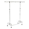 Adjustable Pocket Chart Stand, Metal, Locking Casters, Adjustable to 78", 1 Stand