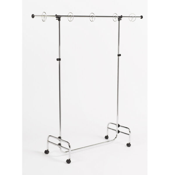 Adjustable Pocket Chart Stand, Metal, Locking Casters, Adjustable to 78", 1 Stand