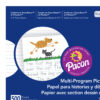 Multi-Program Picture Story Paper, 5-8" Ruled, White, 12" x 9", 500 Sheets