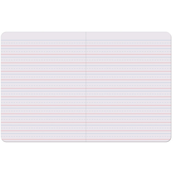 Primary Composition Book, Book Bound, D'Nealian Grades-Zaner-Bloser, 1-2" x 1-4" x 1-4" Ruled, 9-3-4" x 7-1-2", 100 Sheets, Pack of 6