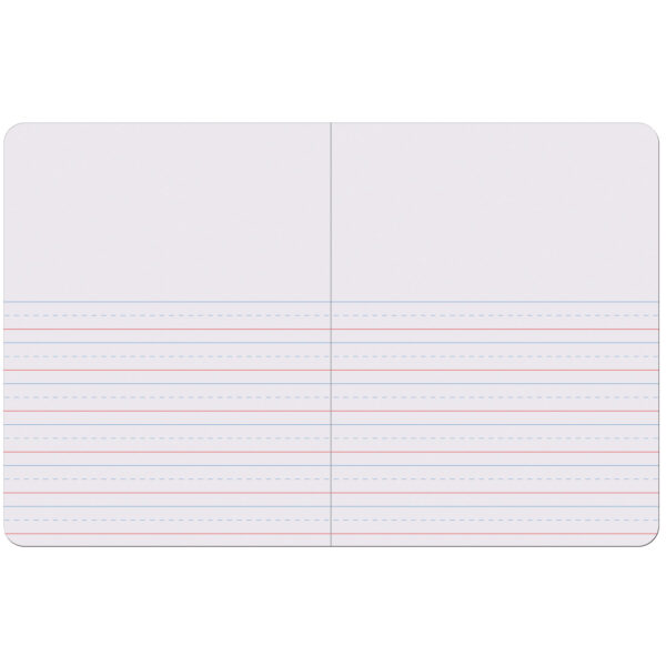 Primary Composition Book, Book Bound, D'Nealian-Zaner-Bloser, 5-8" x 5-16" x 5-16" Picture Story Ruled, 9-3-4" x 7-1-2", 100 Sheets, Pack of 6